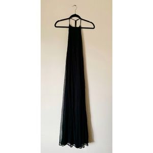 Halter Chiffon Maxi Dress